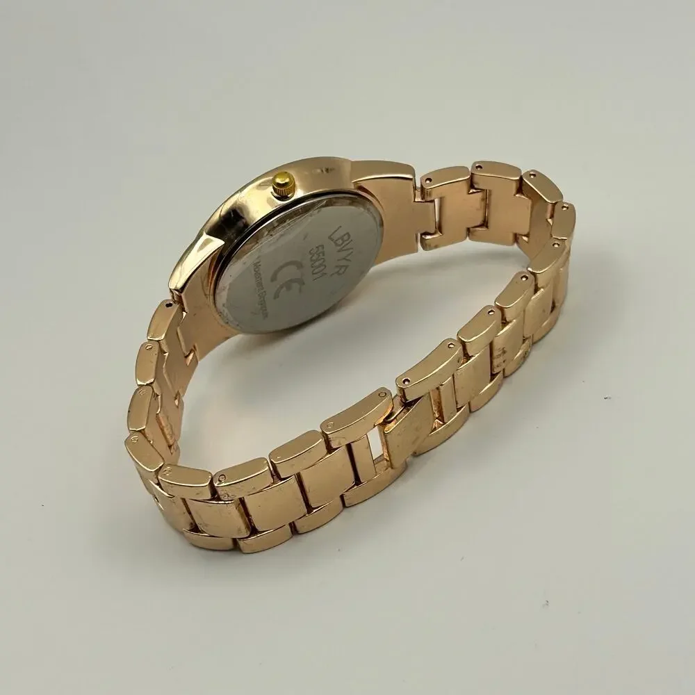 LBVYR Rose-gold Crystal Dial Ladies Watch Working New Battery